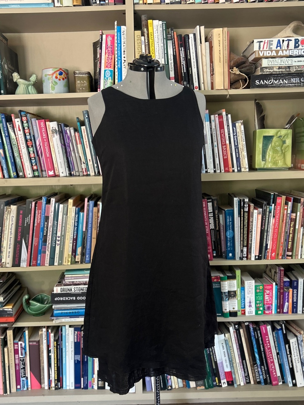 Eileen Fisher Linen Dress with Double Skirt Details